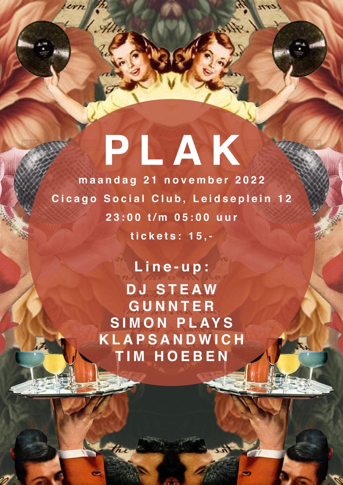 PLAK club-night poster