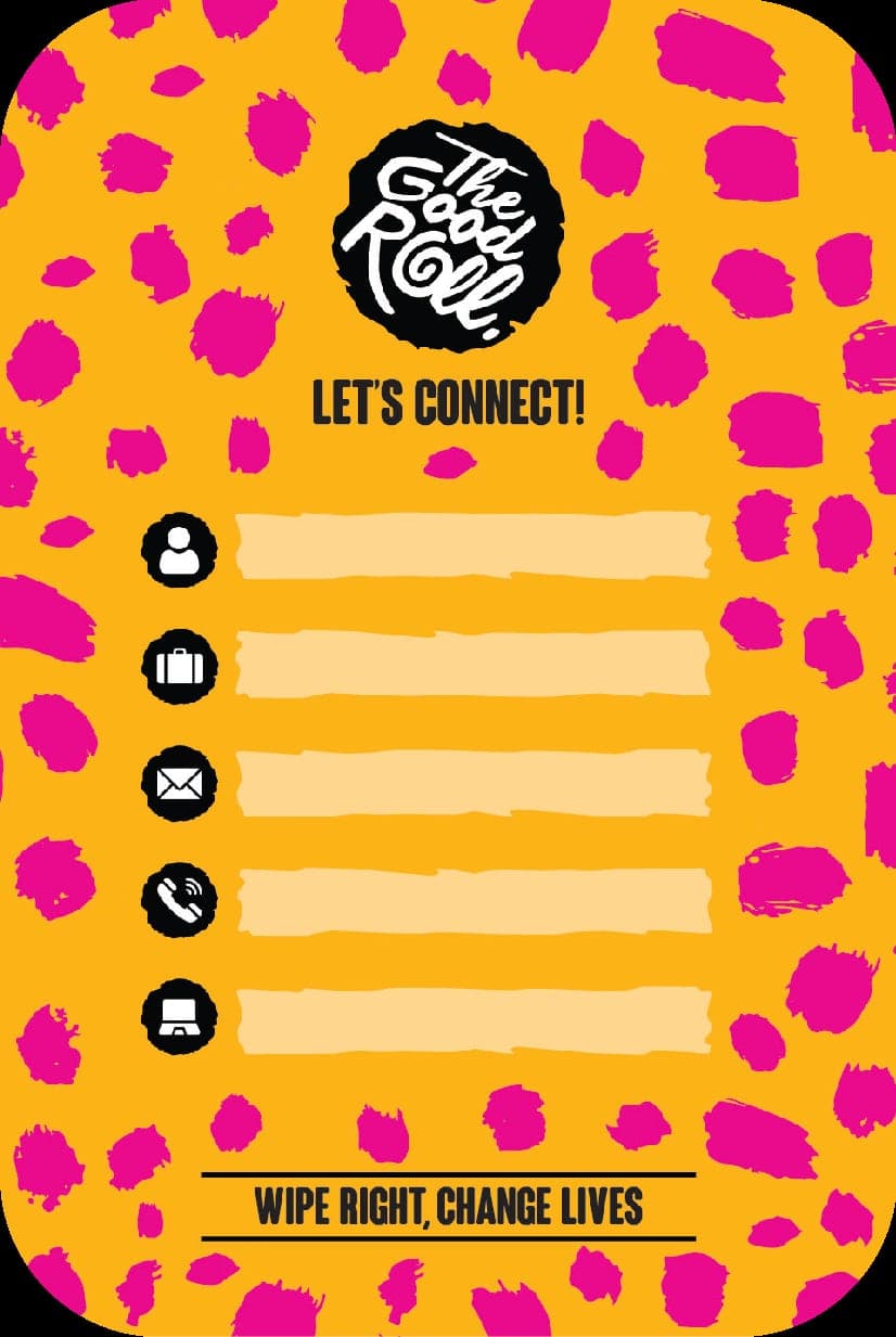 “Let's connect!” contact card